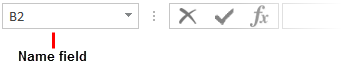 Name Field in Excel Example