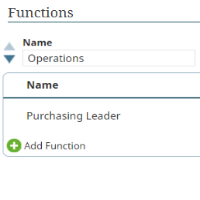 Functional areas and functions example